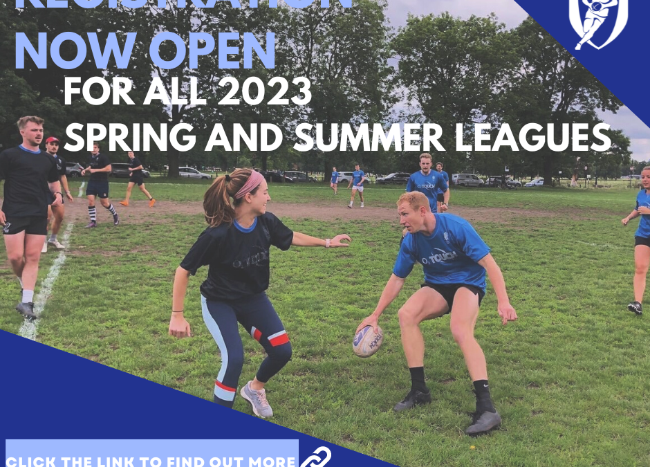 Registrations now OPEN for ALL Spring and Summer Leagues